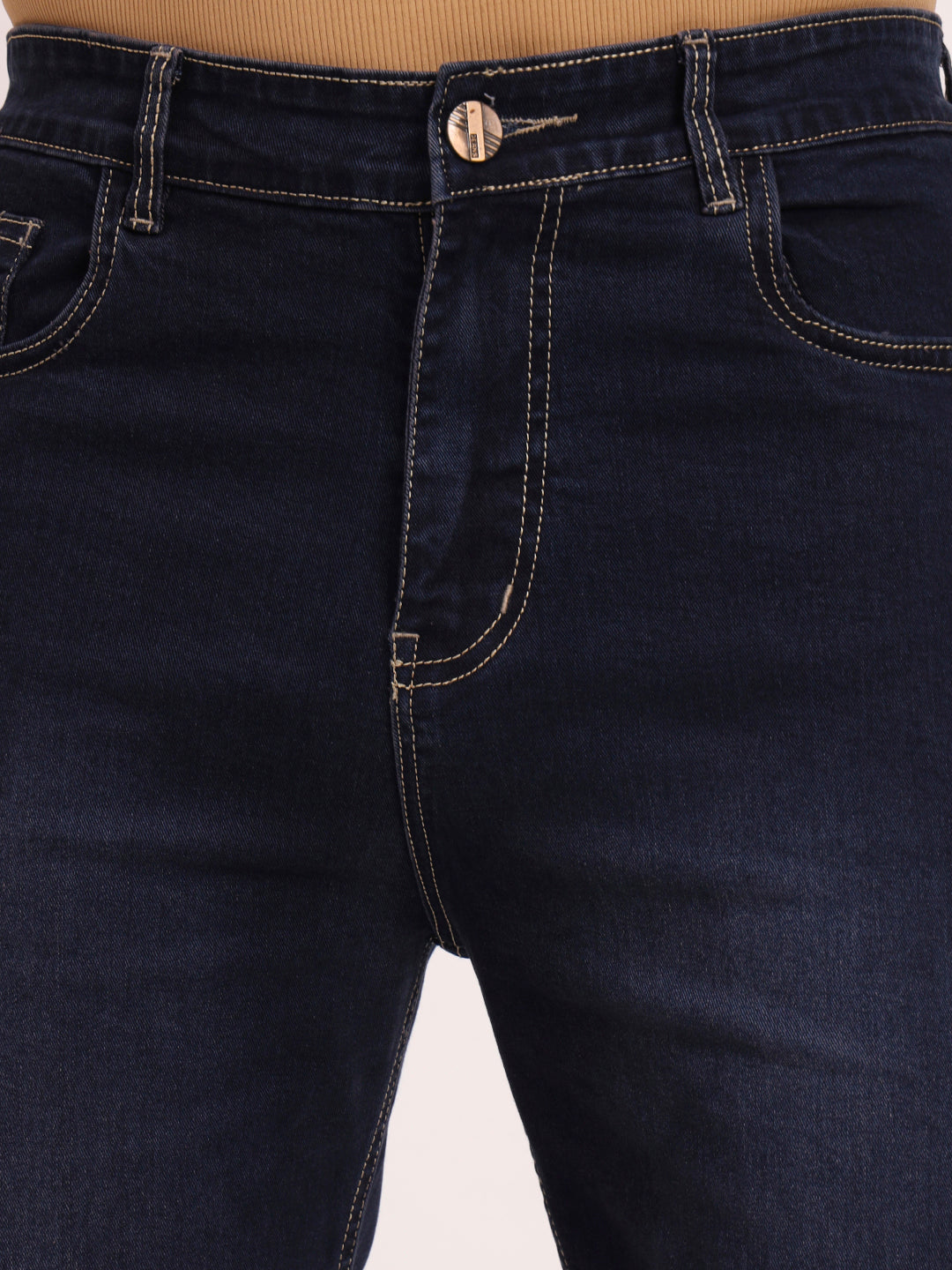 Straight Leg Jeans-RUSTIC BLUE