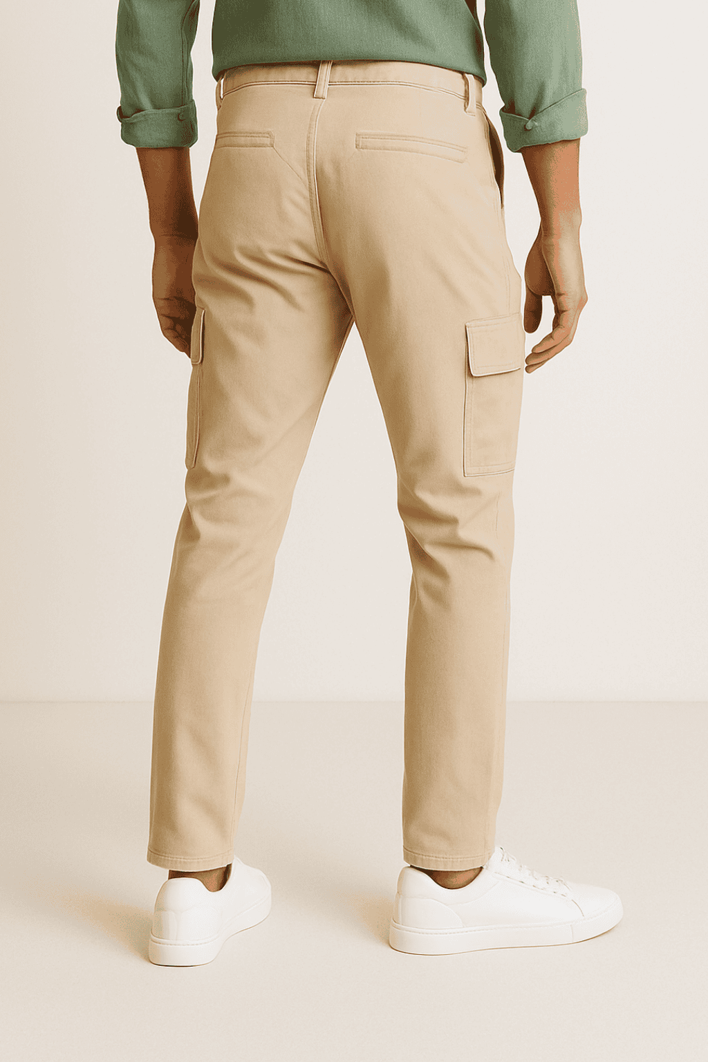 Six Pocket Joggers Beige