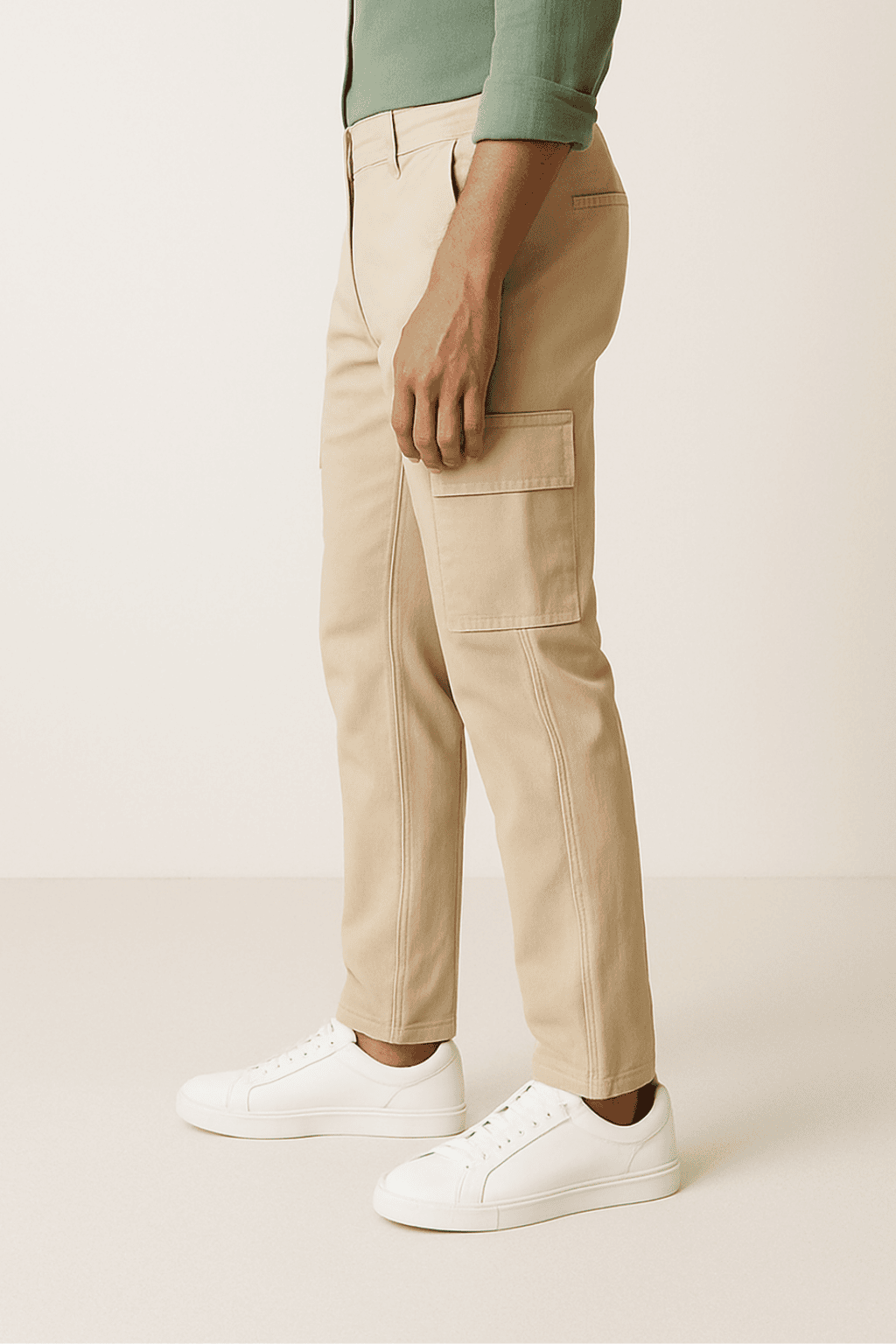 Six Pocket Joggers Beige