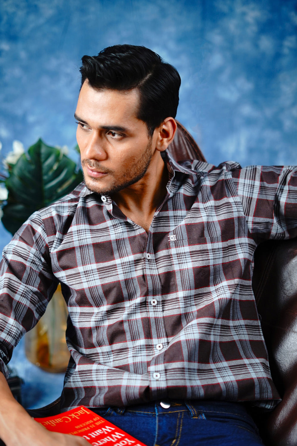 Mens Tarten Check Brown