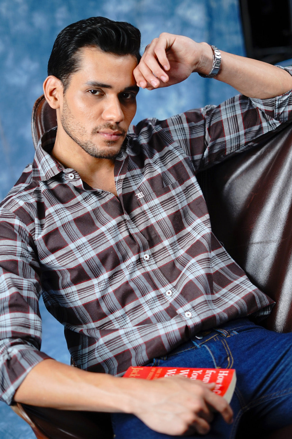 Mens Tarten Check Brown