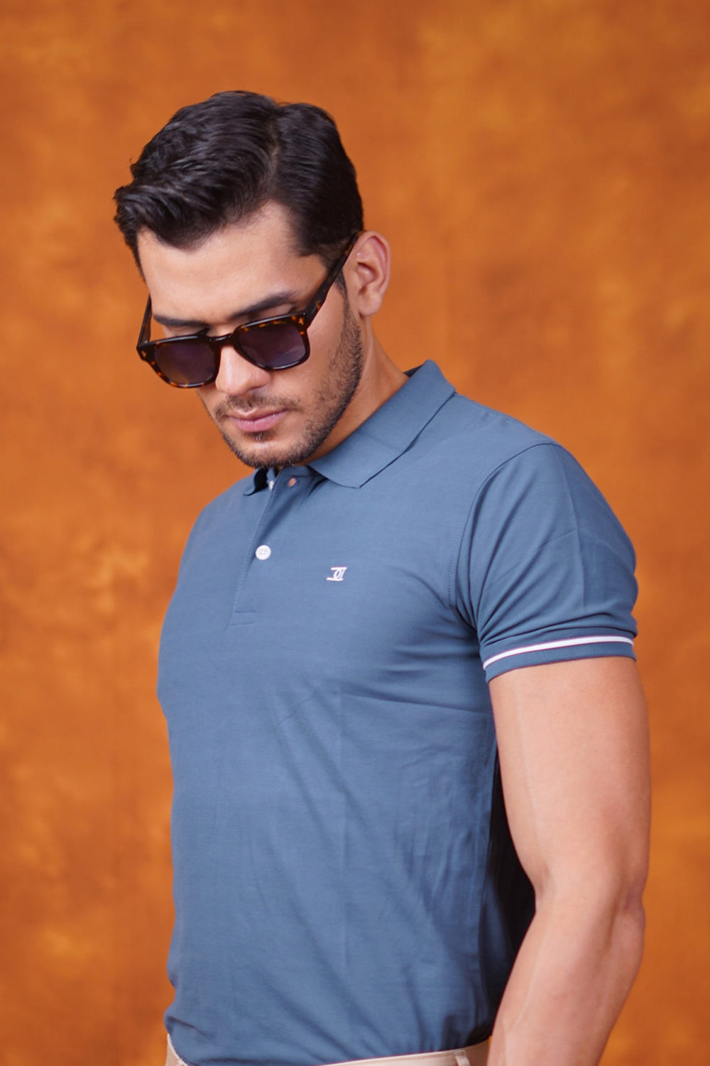 Polo T-shirt Grey