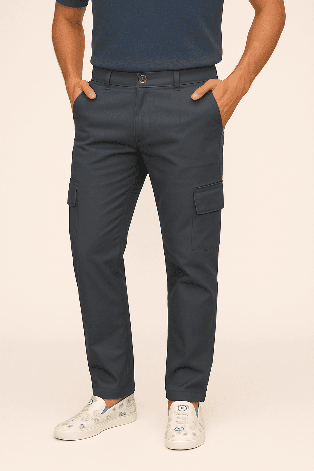 Six Pocket Joggers Grey