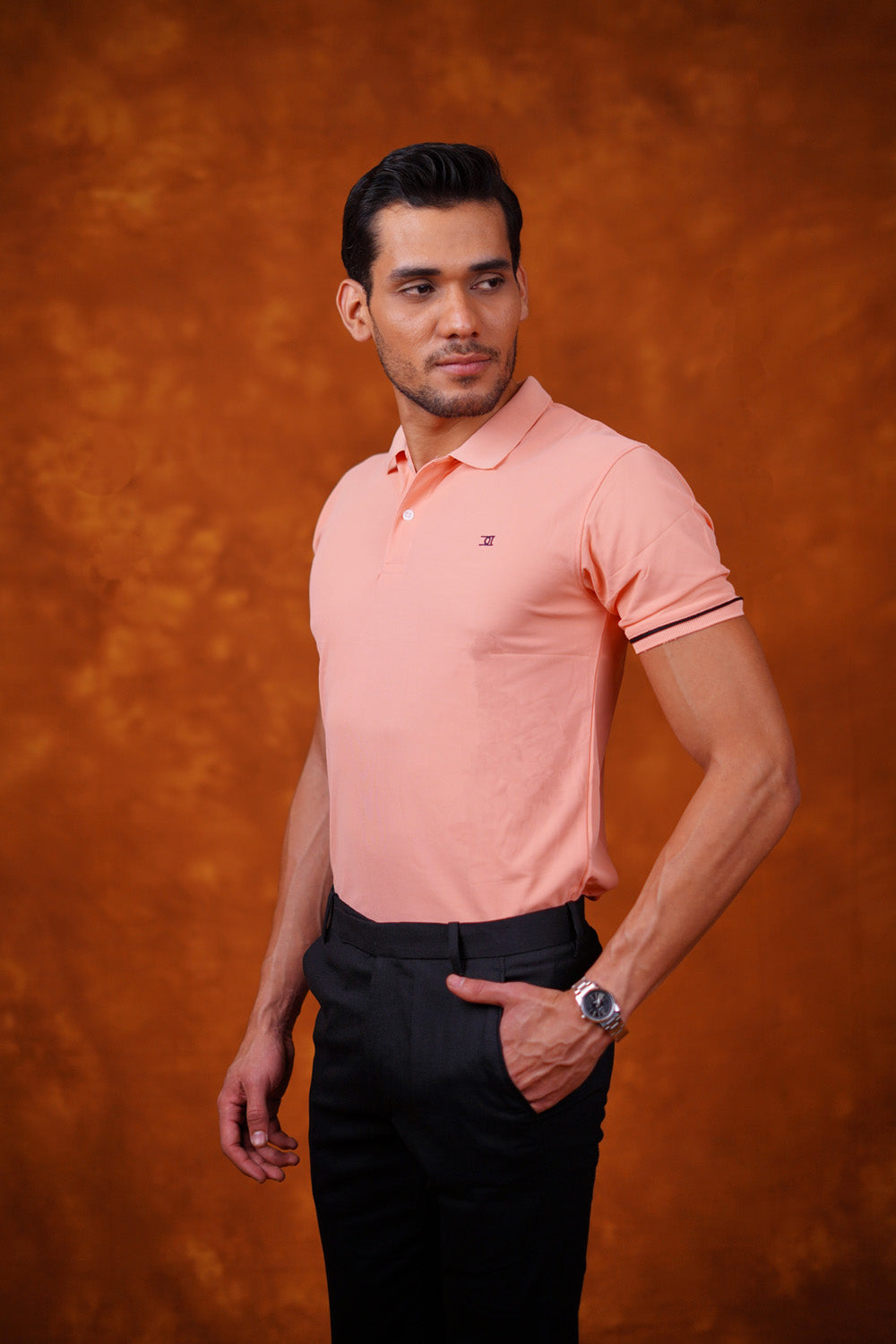 Polo T-shirt Peach