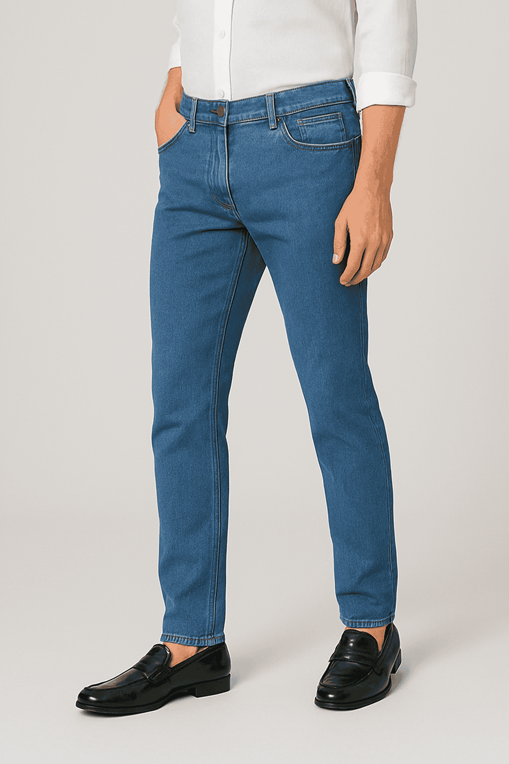 Regular Fit Jeans Mid-Blue