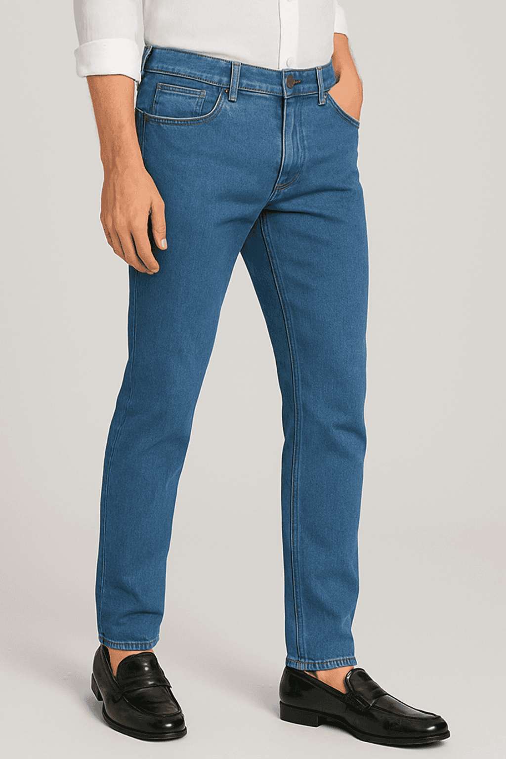 Regular Fit Jeans Mid-Blue