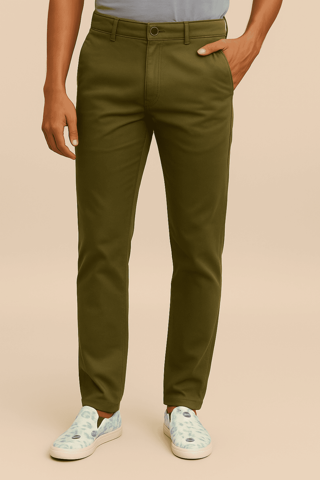 Cotton Chino Olive