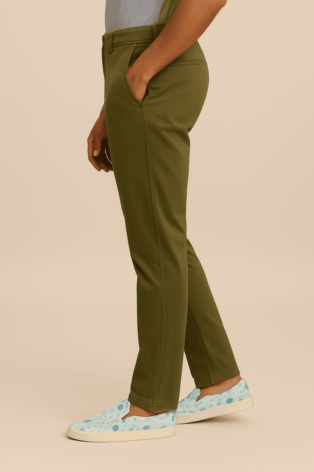 Cotton Chino Olive