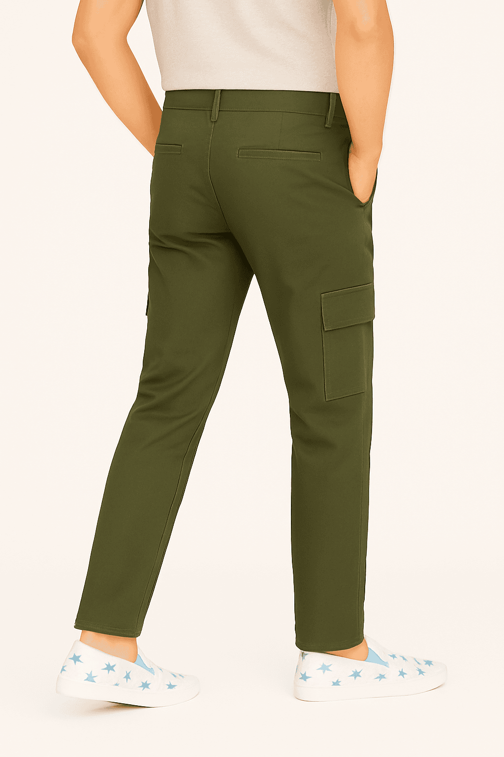 Six Pocket Joggers Olive
