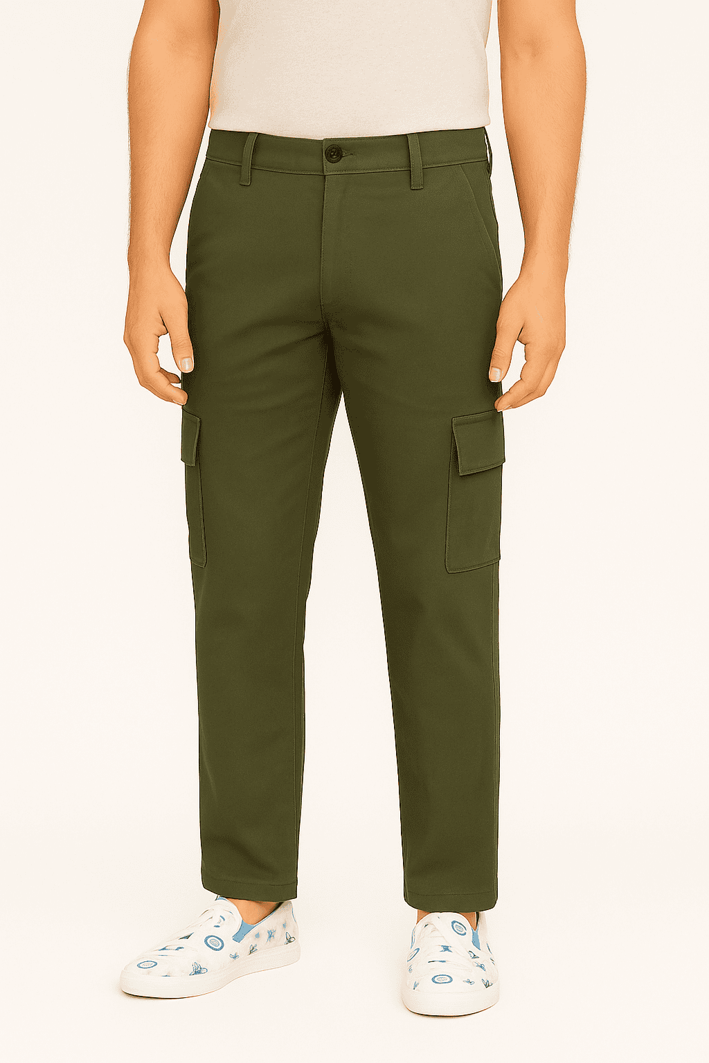 Six Pocket Joggers Olive