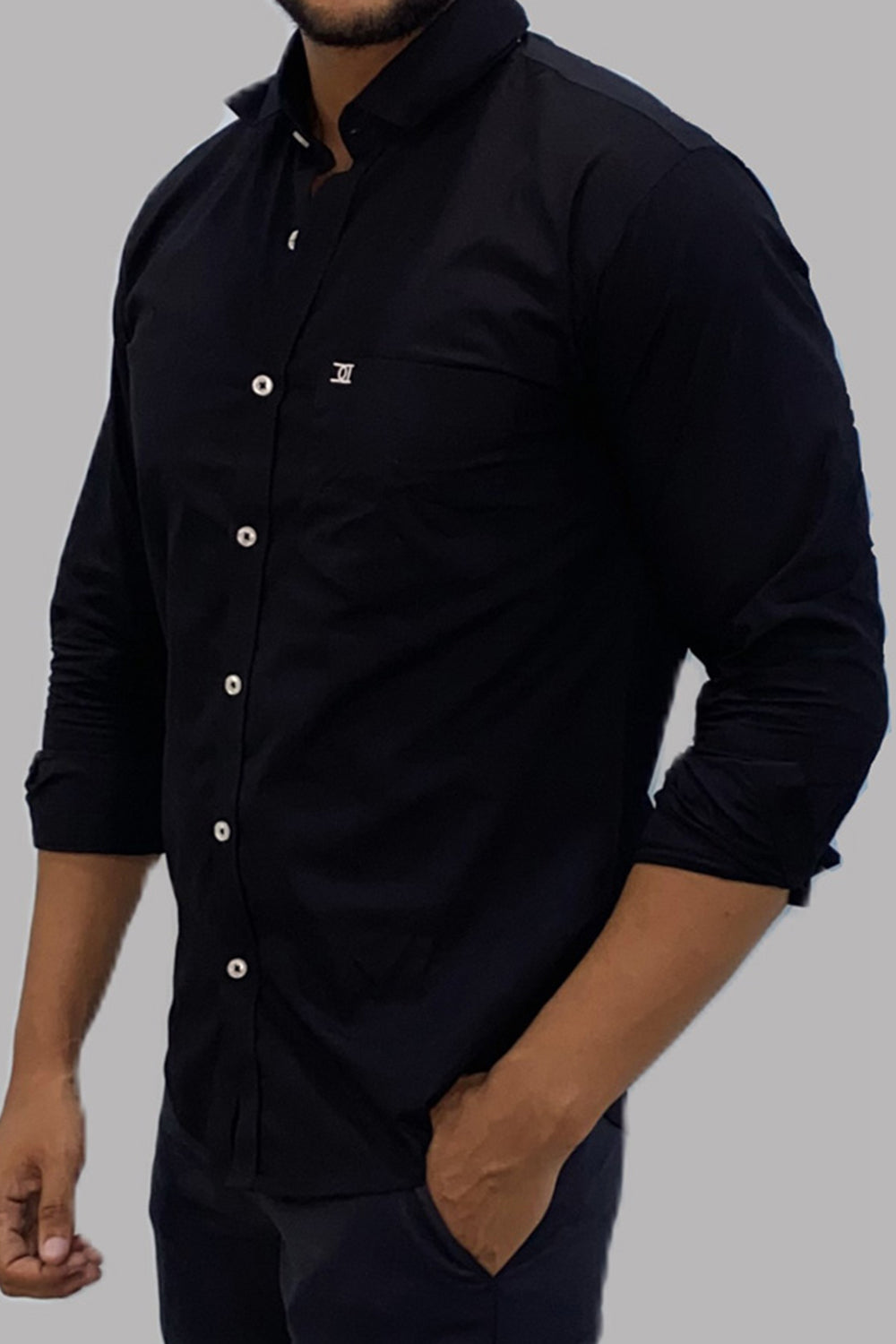 Mens Formal Shirts Black