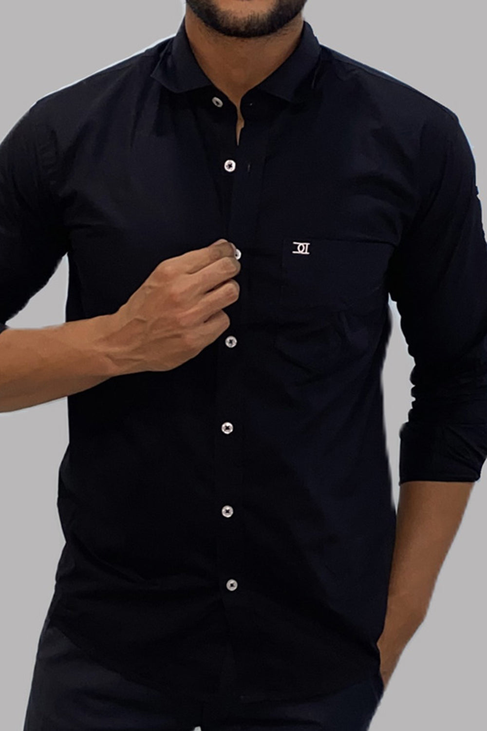 Mens Formal Shirts Black