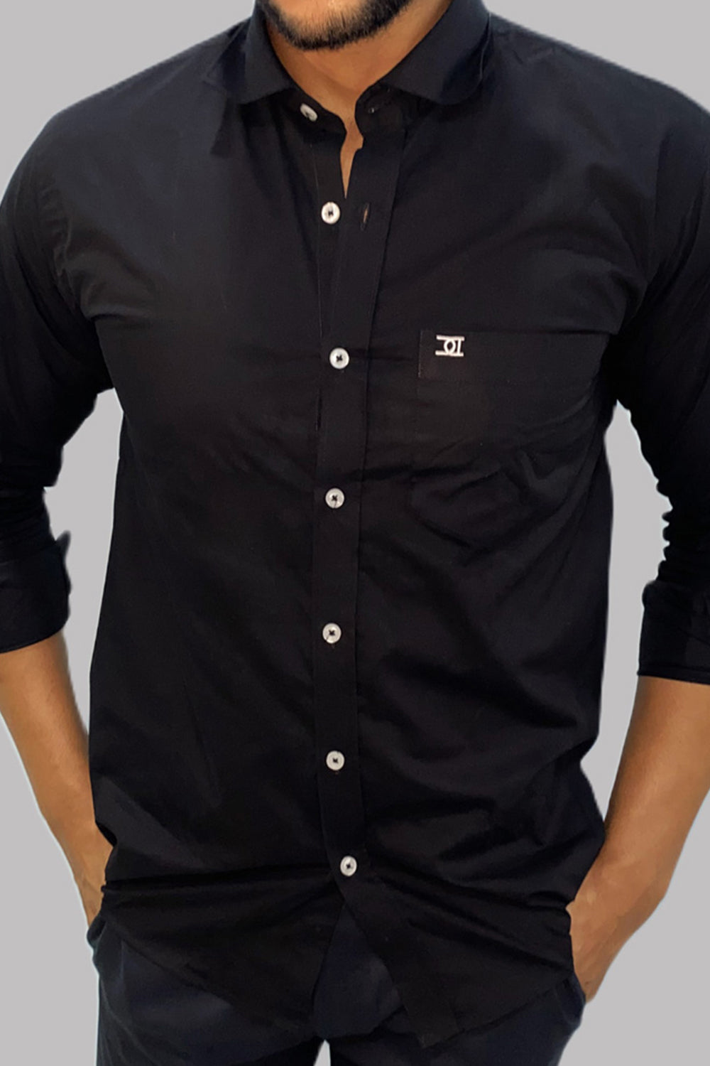 Mens Formal Shirts Black