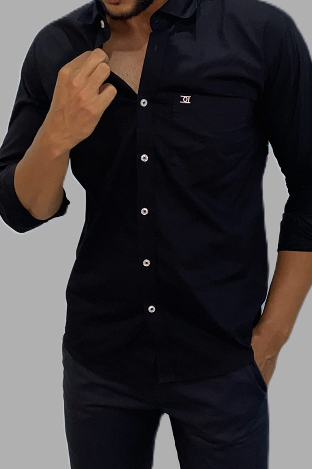 Mens Formal Shirts Black