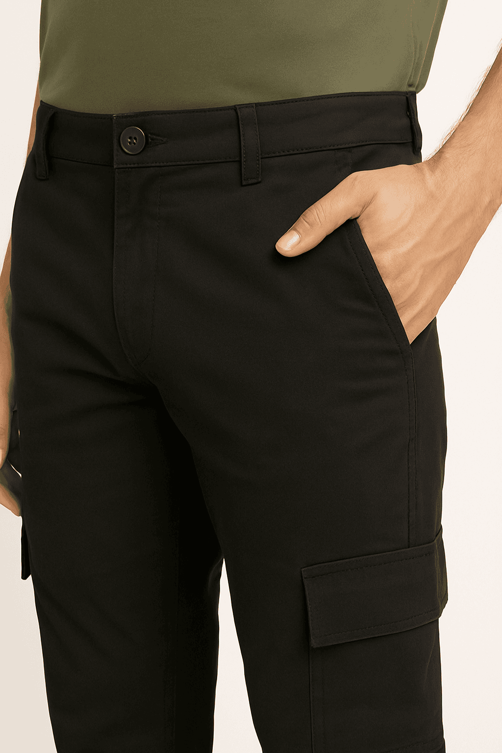 Six Pocket Joggers Black