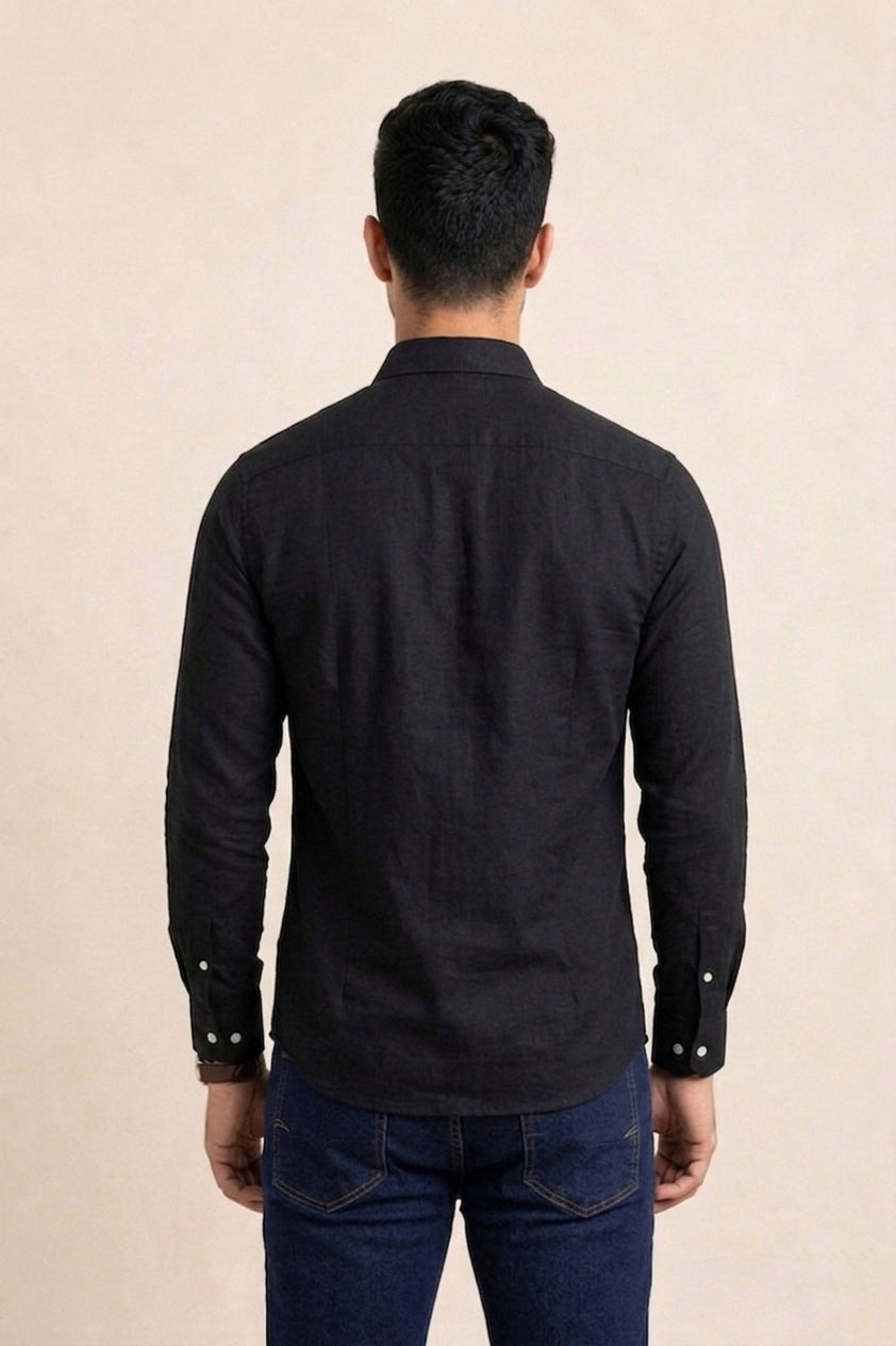 Mens Formal Shirts Black