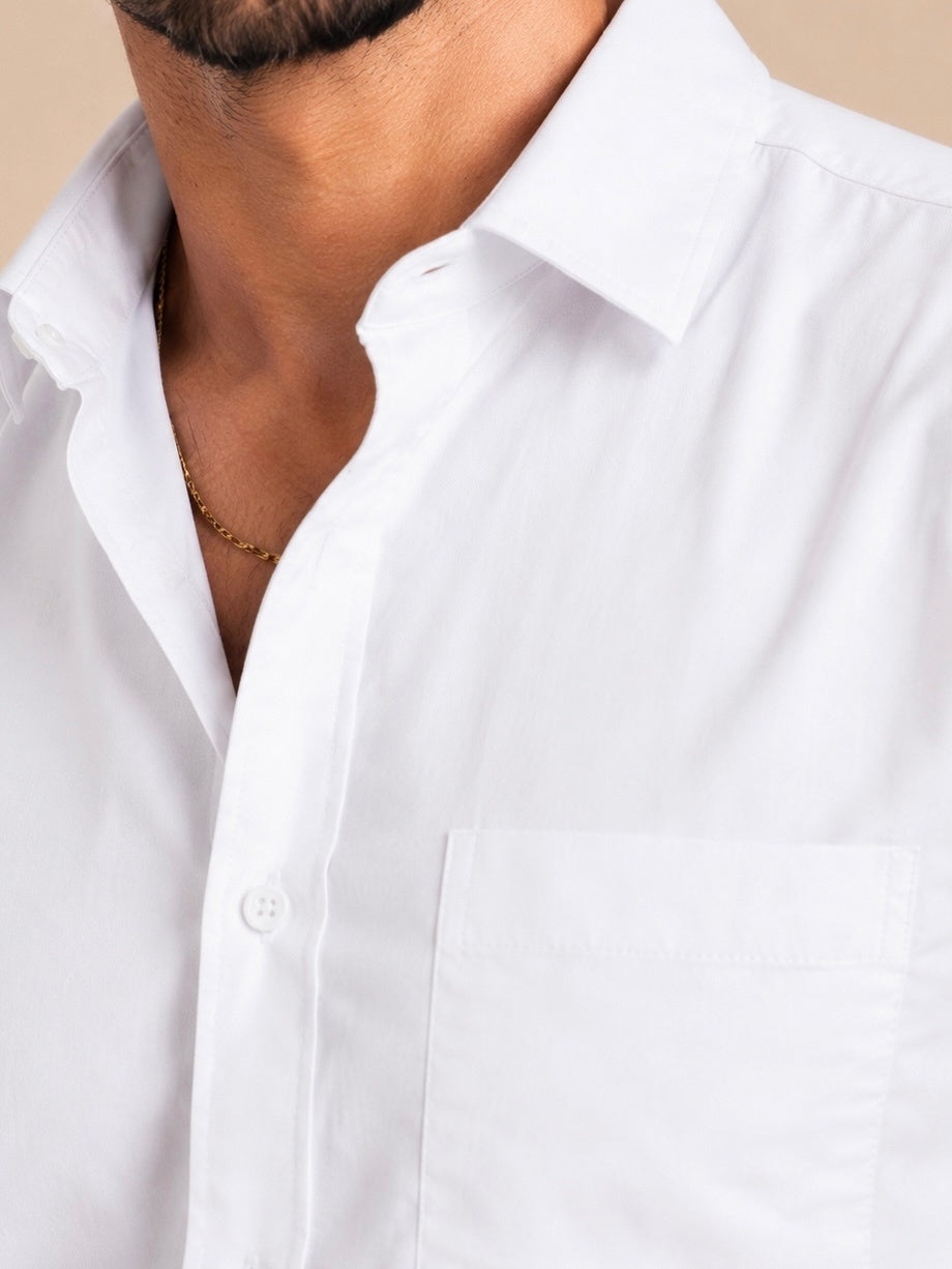 Mens Linen Shirts White