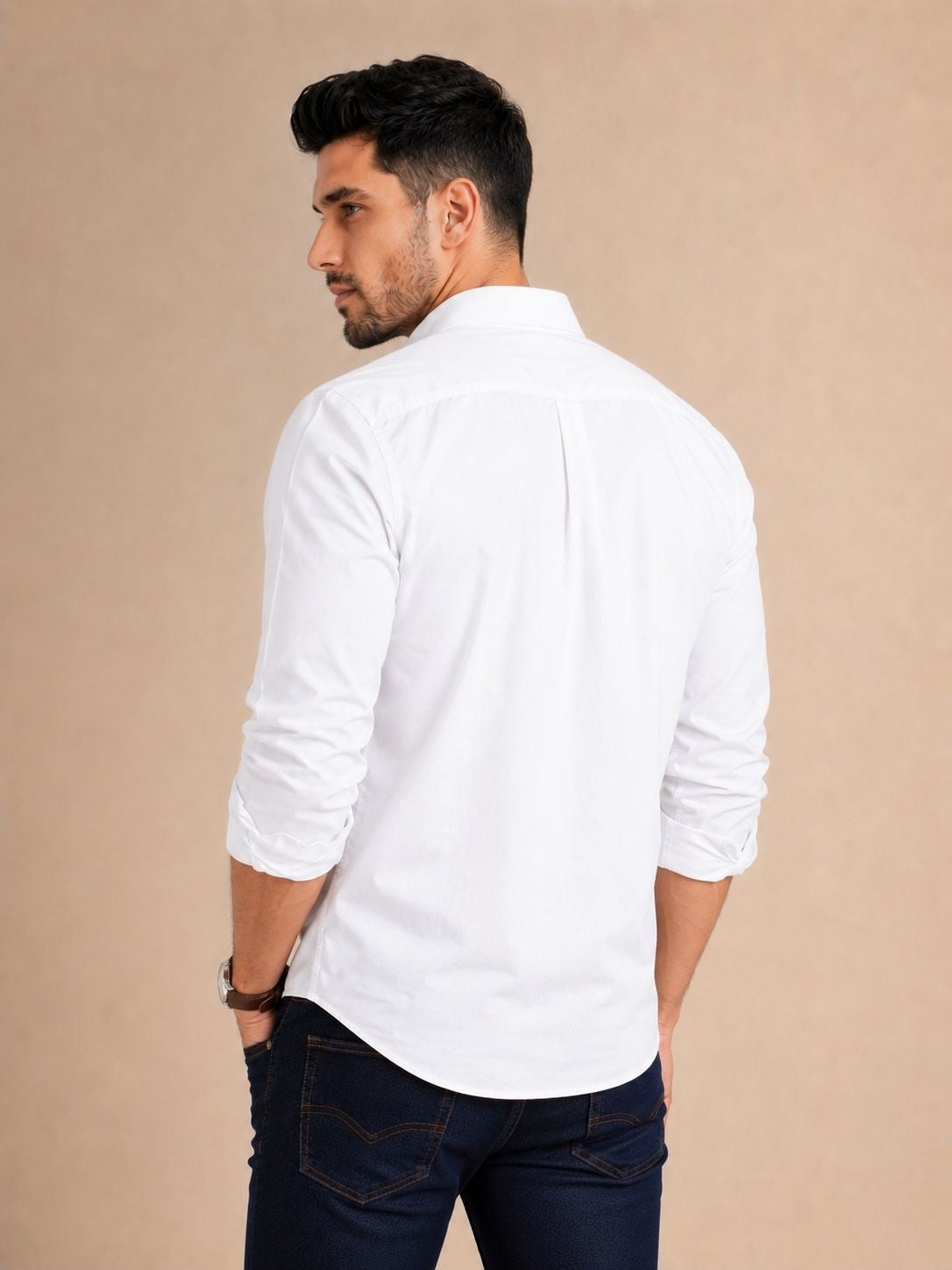 Mens Linen Shirts White