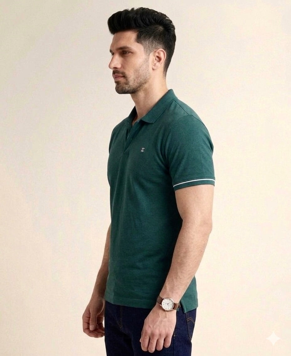 Polo T-shirt Navy Green