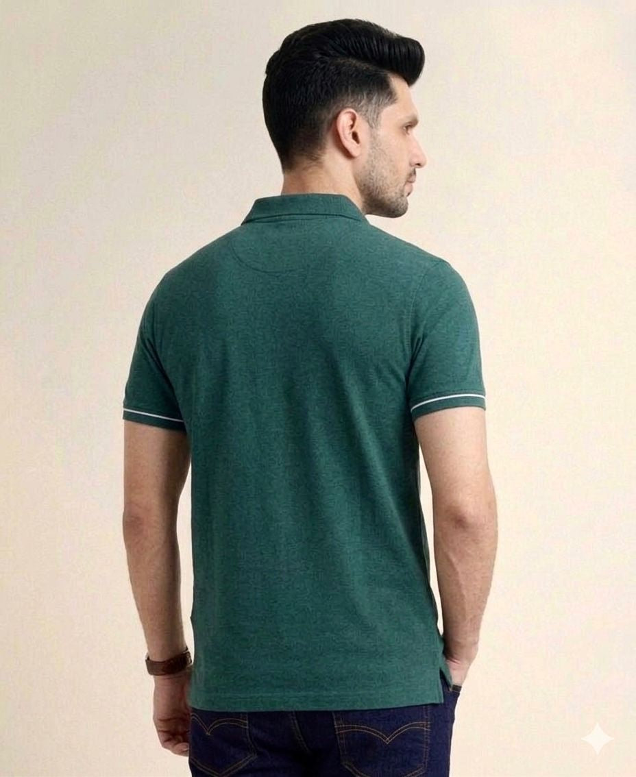 Polo T-shirt Navy Green