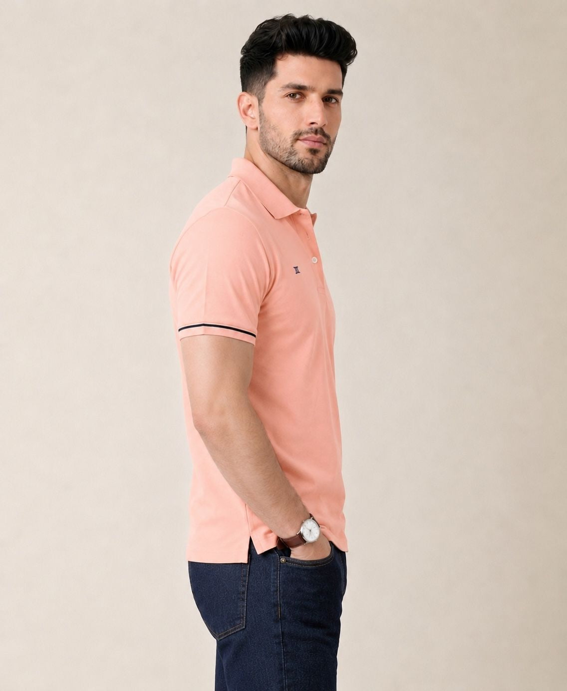 Polo T-shirt Peach