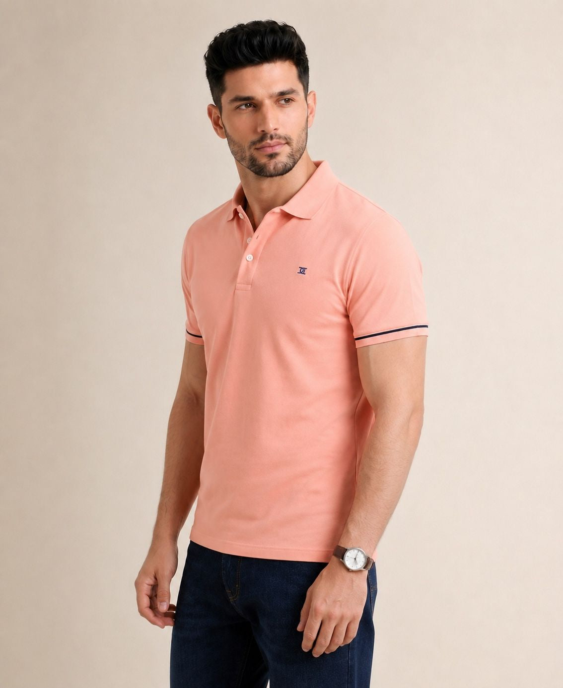 Polo T-shirt Peach