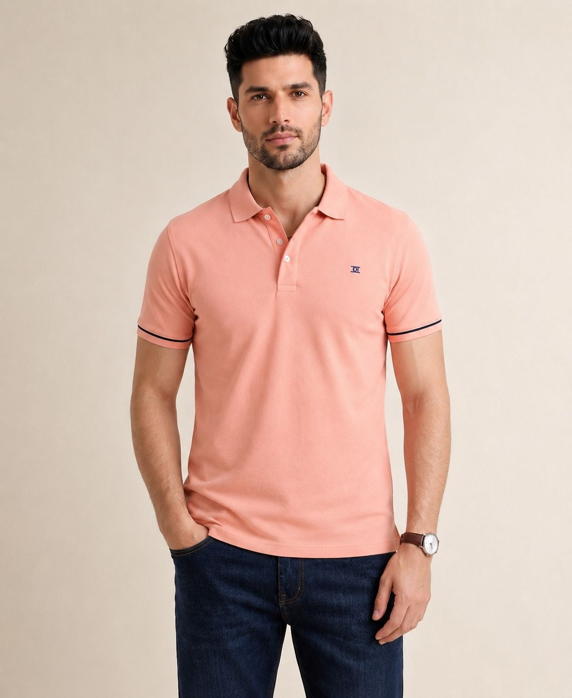 Polo T-shirt Peach