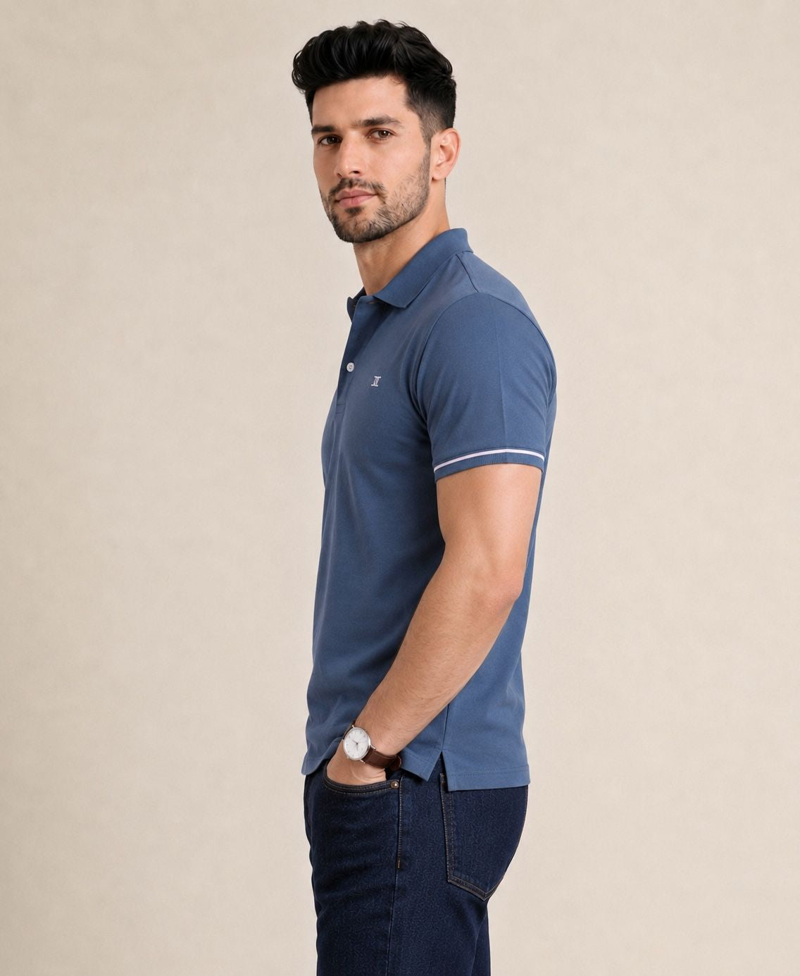 Polo T-shirt Grey