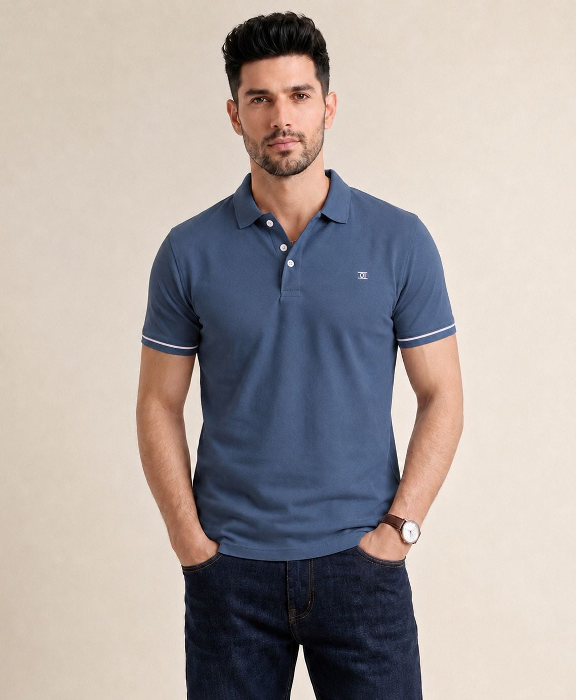 Polo T-shirt Grey