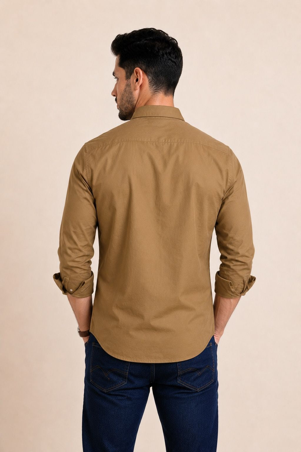 Mens Formal Shirts Tan