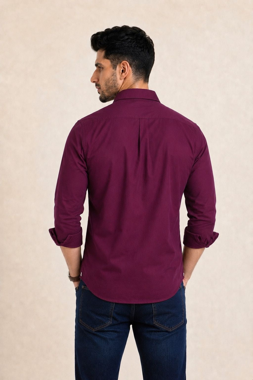 Mens Formal Shirts Wine