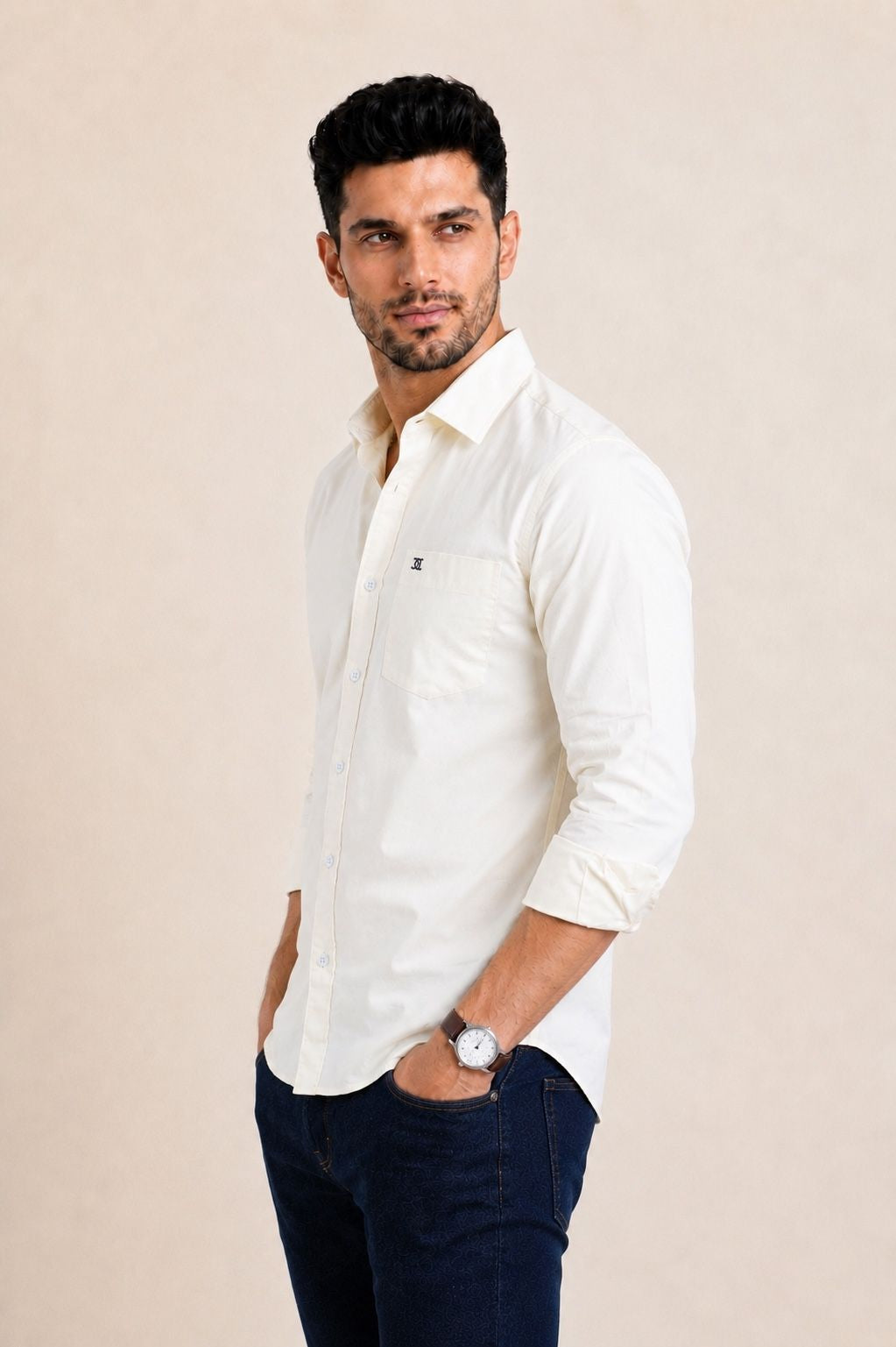 Mens Formal Shirts Lemon