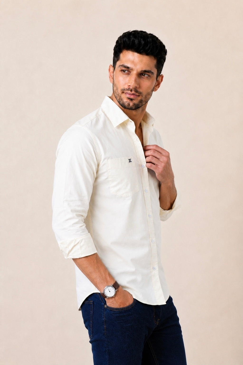 Mens Formal Shirts Lemon