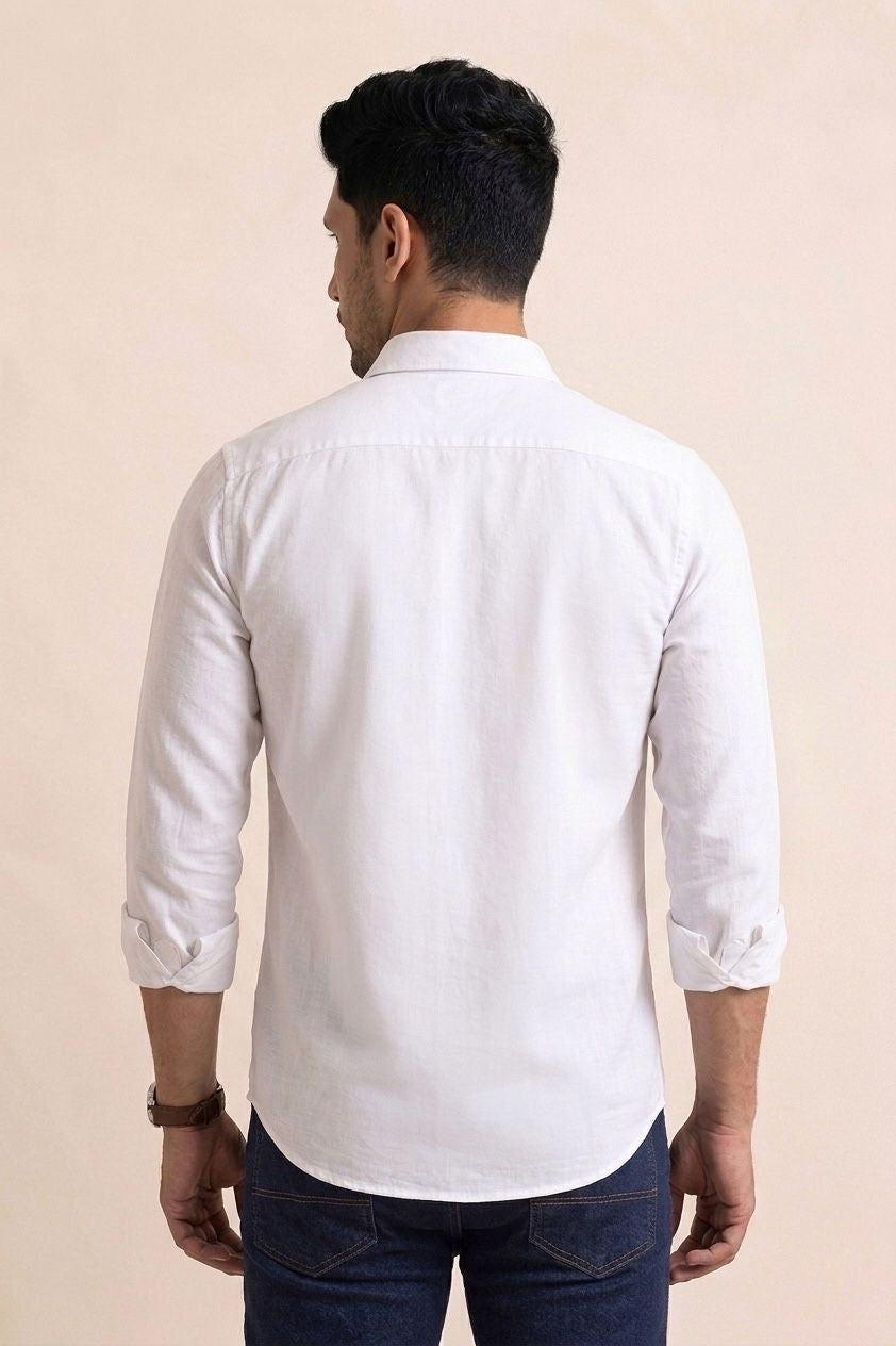 Mens Formal Shirts Off-White