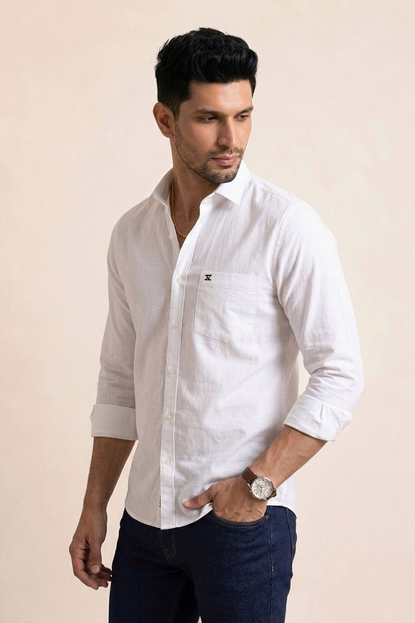 Mens Formal Shirts Off-White